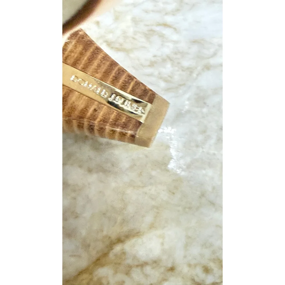 Donald J Pliner Gold Silver heeled Sandals 8.5 - Picture 6 of 9